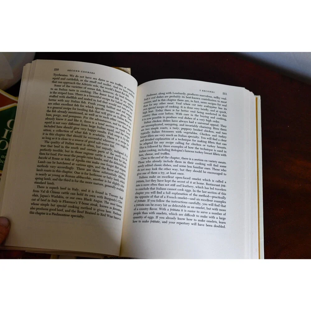 The Classic Italian Cook Book by Marcella Hazan, Vintage Hardcover Dust Jacket